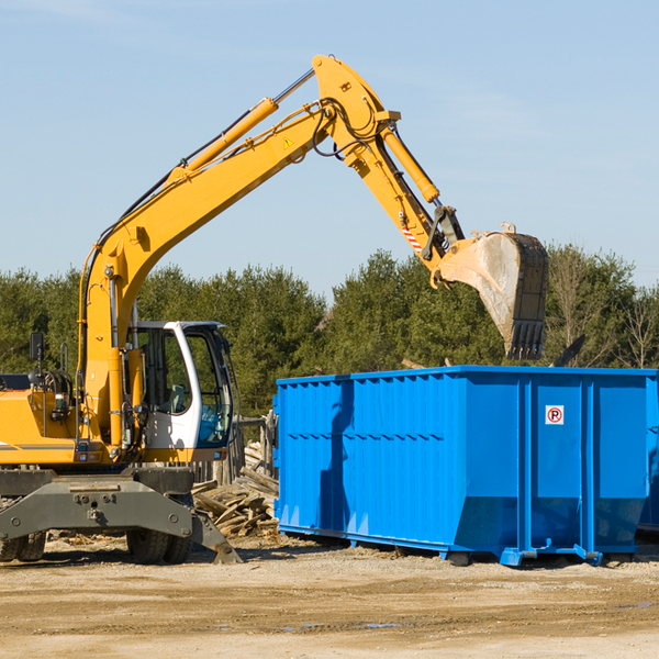 what happens if the residential dumpster is damaged or stolen during rental in Schoolcraft County MI